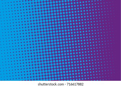 Abstract monochrome halftone pattern. Comic background. Dotted backdrop with circles, dots, point. Design element for web banners, posters, cards, wallpapers, sites. Black and purple color