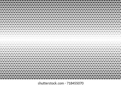 Abstract monochrome halftone pattern. Comic background. Dotted backdrop with circles, dots, point. Design element for web banners, posters, cards, wallpapers, sites. Black and white color