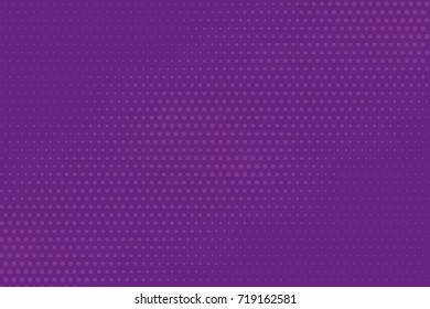 Abstract monochrome halftone pattern. Comic background. Dotted backdrop with circles, dots, point. Design element for web banners, posters, cards, wallpapers, sites. Purple, lilac  color 