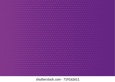 Abstract monochrome halftone pattern. Comic background. Dotted backdrop with circles, dots, point. Design element for web banners, posters, cards, wallpapers, sites. Purple, lilac  color