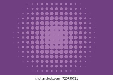 Abstract monochrome halftone pattern. Comic background. Dotted backdrop with circles, dots, point. Design element for web banners, posters, cards, wallpapers, sites. Purple, lilac color