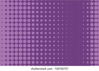 Abstract monochrome halftone pattern. Comic background. Dotted backdrop with circles, dots, point. Design element for web banners, posters, cards, wallpapers, sites. Purple, lilac color