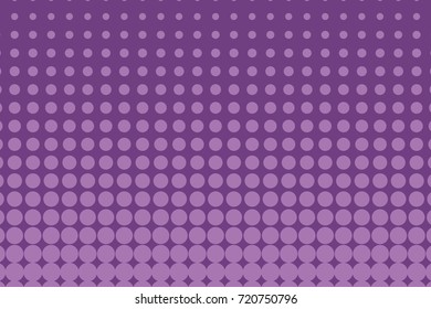 Abstract monochrome halftone pattern. Comic background. Dotted backdrop with circles, dots, point. Design element for web banners, posters, cards, wallpapers, sites. Purple, lilac color