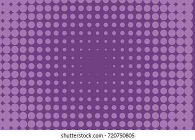 Abstract monochrome halftone pattern. Comic background. Dotted backdrop with circles, dots, point. Design element for web banners, posters, cards, wallpapers, sites. Purple, lilac color