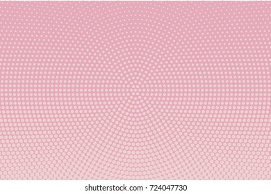 Abstract monochrome halftone pattern. Comic background. Dotted backdrop with circles, dots, point. Design element for web banners, posters, cards, wallpapers, sites. Pink color