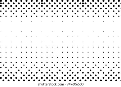 Abstract monochrome halftone pattern. Comic background. Dotted backdrop with circles, dots, point. Design element for web banners, posters, cards, wallpapers, sites. Black and white color