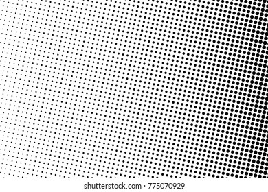 Abstract monochrome halftone pattern. Comic background. Dotted backdrop with circles, dots, point. Design element for web banners, posters, cards, wallpapers, sites. Black and white color