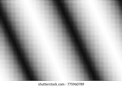 Abstract monochrome halftone pattern. Comic background. Dotted backdrop with circles, dots, point. Design element for web banners, posters, cards, wallpapers, sites. Black and white color