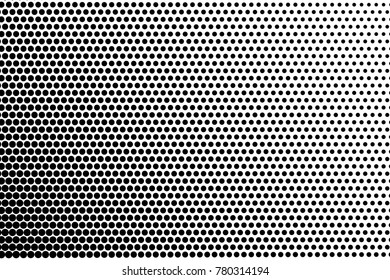 Abstract monochrome halftone pattern. Comic background. Dotted backdrop with circles, dots, point. Design element for web banners, posters, cards, wallpapers, sites. Black and white color 