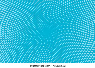 Abstract monochrome halftone pattern. Comic background. Dotted backdrop with circles, dots, point. Design element for web banners, posters, cards, wallpapers, sites. Light blue color