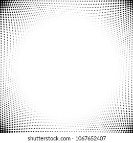 Abstract monochrome halftone pattern. Design template vector illustration with dots. Modern polke dots background for web banners, sticker labels, corporate identity, cover design