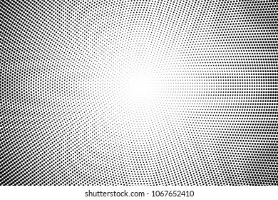 Abstract monochrome halftone pattern. Design template vector illustration with dots. Modern polke dots background for web banners, sticker labels, corporate identity, cover design