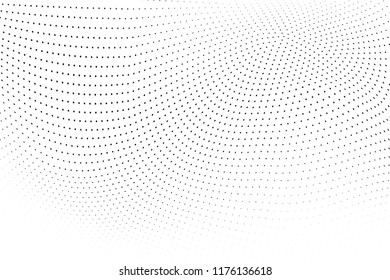 Abstract monochrome halftone pattern. Design template vector illustration with dots. Modern dotted background for web sites, sticker labels,business,banners, corporate identity, cover design