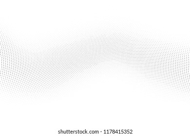Abstract monochrome halftone pattern. Design template vector illustration with dots. Modern dotted background for web sites, sticker labels,business,banners, corporate identity, cover design