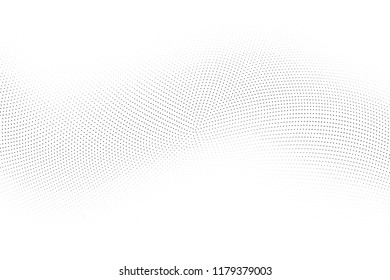 Abstract monochrome halftone pattern. Design template vector illustration with dots. Modern smooth dotted background for web sites, business,banners, corporate identity, cover design