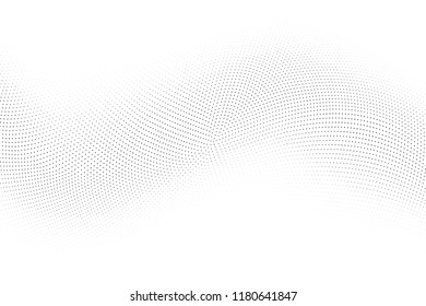 Abstract monochrome halftone pattern. Design template vector illustration with dots. Modern smooth dotted background for web sites, business,banners, corporate identity, cover design