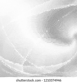 Abstract monochrome halftone pattern. Design template vector illustration with dots. Modern dotted layout background for web banners,  sticker labels, business cards, corporate identity, cover design