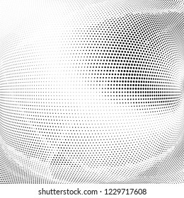 Abstract monochrome halftone pattern. Design template vector illustration with dots. Modern dotted layout background for web banners,  sticker labels, business cards, corporate identity, cover design
