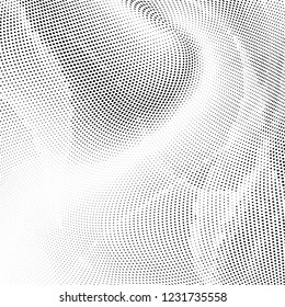 Abstract monochrome halftone pattern. Design template vector illustration with dots. Modern dotted layout background for web banners,  sticker labels, business cards, corporate identity, cover design