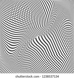 Abstract monochrome halftone pattern. Design template black and white vector illustration with dots. Modern square background for web sites, banners, corporate identity, cover design