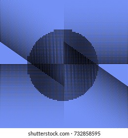 Abstract monochrome  halftone pattern. Design template vector illustration with dots. Modern dotted background for web sites, sticker labels,postcards,banners, corporate identity, cover design