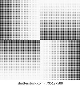 Abstract monochrome  halftone pattern. Design template vector illustration with dots. Modern dotted background for web sites, sticker labels,postcards,banners, corporate identity, cover design
