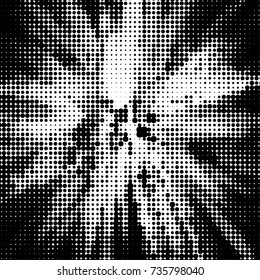 Abstract monochrome  halftone pattern. Design template vector illustration with dots. Modern dotted background for web sites, sticker labels,postcards,banners, corporate identity, cover design