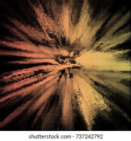Abstractas patrón de semitono monocromo. Ilustración vectorial de Plantilla de diseño con puntos. Fondo punteado moderno para Sitios web, etiquetas engomadas, postales, Anuncios, identidad corporativa, diseño de portada