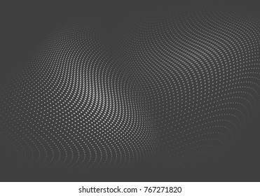 Abstract monochrome halftone pattern. Design template vector illustration with dots. Modern dotted background for web design, sticker labels, banners, corporate identity, cover design
