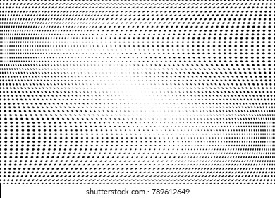Abstract monochrome halftone pattern. Design template vector illustration with dots. Modern dotted background for web sites, sticker labels,postcards,banners, corporate identity, cover design