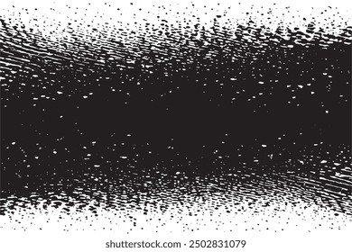 Abstract Monochrome Halftone Pattern with Dots – Futuristic Grunge Design for Web Banners and Posters in Black and White