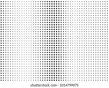 Abstract monochrome halftone pattern. Futuristic panel. Grunge dotted backdrop with circles, dots, point. Design element for web banners, posters, cards, wallpapers, sites. Black and white color