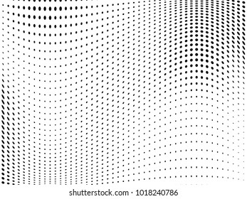 Abstract monochrome halftone pattern. Futuristic panel. Gunge dotted backdrop with circles, dots, point. Design element for web banners, posters, cards, wallpapers, sites. Black and white color