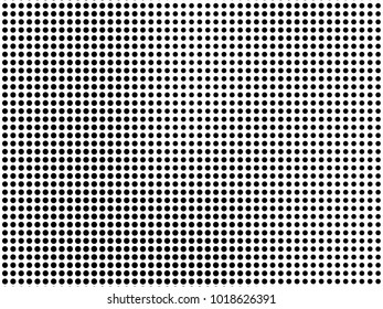 Abstract monochrome halftone pattern. Futuristic panel. Gunge dotted backdrop with circles, dots, point. Design element for web banners, posters, cards, wallpapers, sites. Black and white color