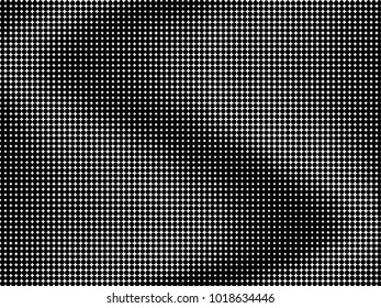 Abstract monochrome halftone pattern. Futuristic panel. Gunge dotted backdrop with circles, dots, point. Design element for web banners, posters, cards, wallpapers, sites. Black and white color