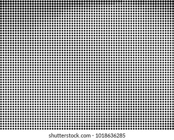 Abstract monochrome halftone pattern. Futuristic panel. Gunge dotted backdrop with circles, dots, point. Design element for web banners, posters, cards, wallpapers, sites. Black and white color