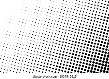 Abstract monochrome halftone pattern. Futuristic panel. Grunge dotted backdrop with circles, dots, point. Design element for web banners, posters, cards, wallpapers, sites. Black and white color