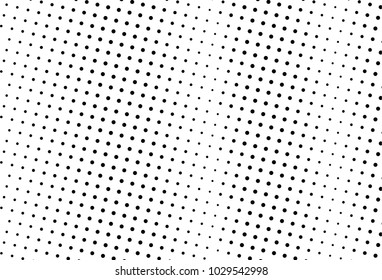 Abstract monochrome halftone pattern. Futuristic panel. Grunge dotted backdrop with circles, dots, point. Design element for web banners, posters, cards, wallpapers, sites. Black and white color