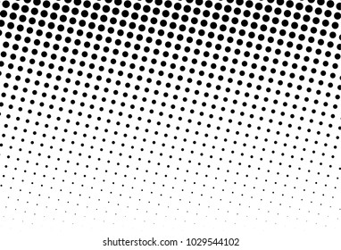 Abstract monochrome halftone pattern. Futuristic panel. Grunge dotted backdrop with circles, dots, point. Design element for web banners, posters, cards, wallpapers, sites. Black and white color