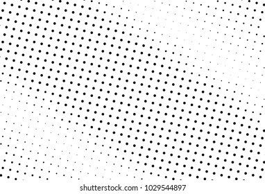 Abstract monochrome halftone pattern. Futuristic panel. Grunge dotted backdrop with circles, dots, point. Design element for web banners, posters, cards, wallpapers, sites. Black and white color