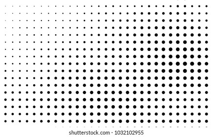 Abstract monochrome halftone pattern. Futuristic panel. Grunge dotted backdrop with circles, dots, point. Design element for web banners, posters, cards, wallpapers, sites. Black and white color