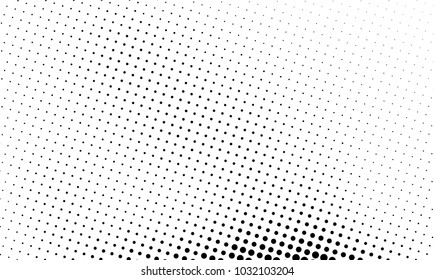 Abstract monochrome halftone pattern. Futuristic panel. Grunge dotted backdrop with circles, dots, point. Design element for web banners, posters, cards, wallpapers, sites. Black and white color
