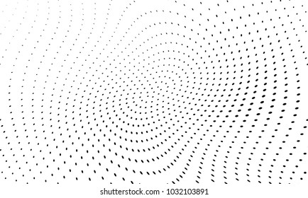 Abstract monochrome halftone pattern. Futuristic panel. Grunge dotted backdrop with circles, dots, point. Design element for web banners, posters, cards, wallpapers, sites. Black and white color