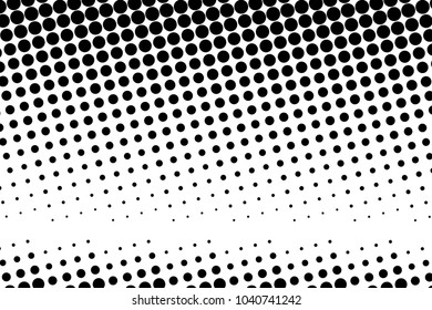 Abstract monochrome halftone pattern. Futuristic panel. Dotted backdrop with circles, dots, point. Design element for web banners, posters, cards, wallpapers, sites. Black and white color