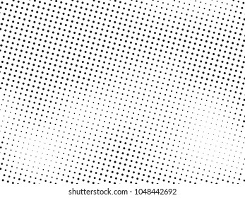 Abstract monochrome halftone pattern. Futuristic panel. Grunge dotted backdrop with circles, dots, point. Design element for web banners, posters, cards, wallpapers, sites. Black and white color