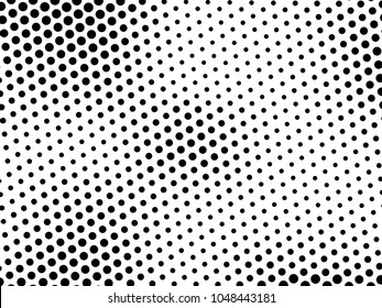 Abstract monochrome halftone pattern. Futuristic panel. Grunge dotted backdrop with circles, dots, point. Design element for web banners, posters, cards, wallpapers, sites. Black and white color