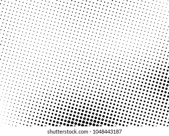 Abstract monochrome halftone pattern. Futuristic panel. Grunge dotted backdrop with circles, dots, point. Design element for web banners, posters, cards, wallpapers, sites. Black and white color