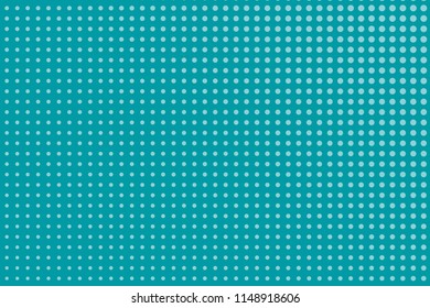 Abstract monochrome halftone pattern. Futuristic panel. Grunge dotted backdrop with circles, dots, point. Design element for web banners, posters, cards, wallpapers, sites. Blue-green color