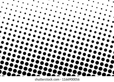 Abstract monochrome halftone pattern. Futuristic panel. Grunge dotted backdrop with circles, dots, point. Design element for web banners, posters, cards, wallpapers, sites. Black and white color