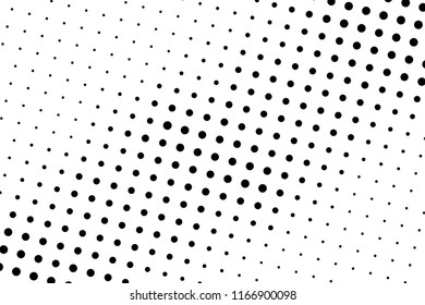 Abstract monochrome halftone pattern. Futuristic panel. Grunge dotted backdrop with circles, dots, point. Design element for web banners, posters, cards, wallpapers, sites. Black and white color